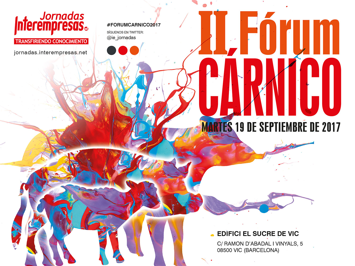 cartel de II Fórum Cárnico 2017